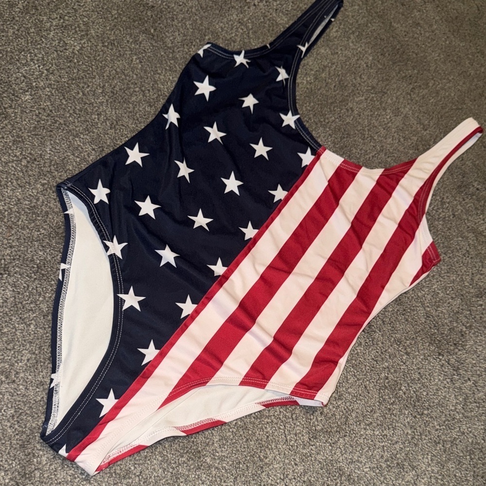City Streets Patriotic Stars and Stripes One Piece